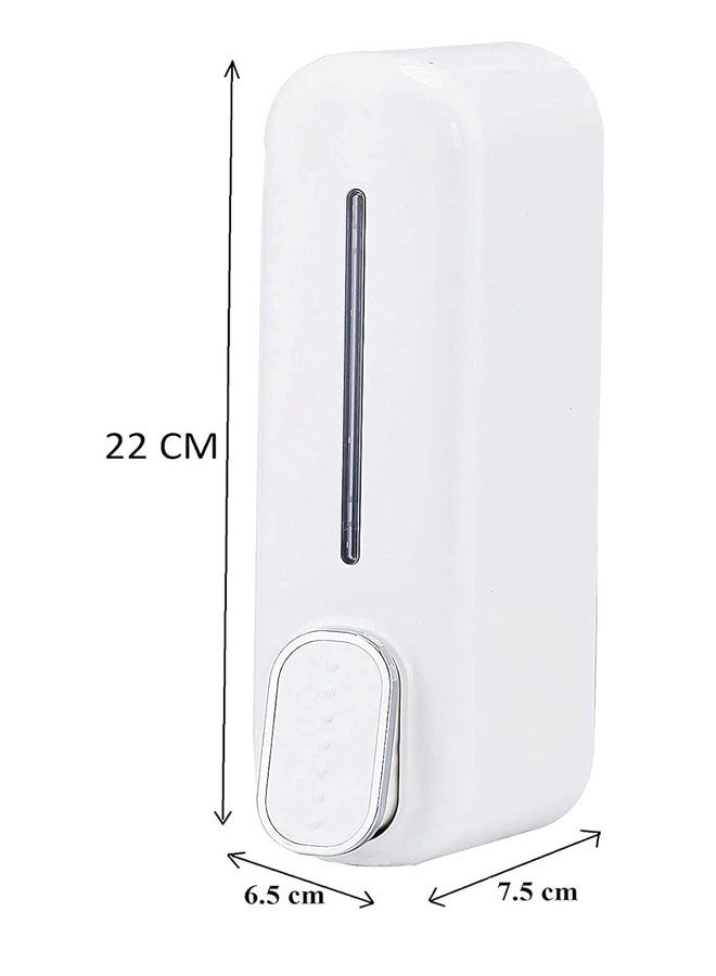 RFV1 Soap Dispenser (Smart Slimfor Soap Shampoo Conditioner Ideal for Washrooms, Homes, Schools, and Offices, with Soap Drop Flow Control Button for 350Ml Wall Mounted (Pack of 1) (White) - Image 5